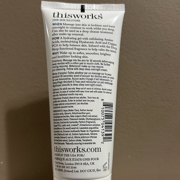 NWT Full Size! THISWORKS Deep Sleep Overnight Face Cleanser - Picture 6 of 7